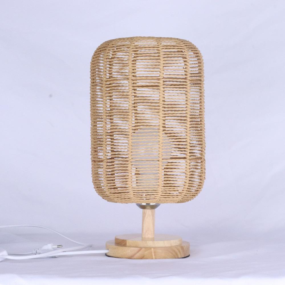 JOYINLED Boho Pendant Light Flush Mount Hanging Light Rattan Ceiling Woven Lamp Shade Basket for Kitchen Island Dinning Table