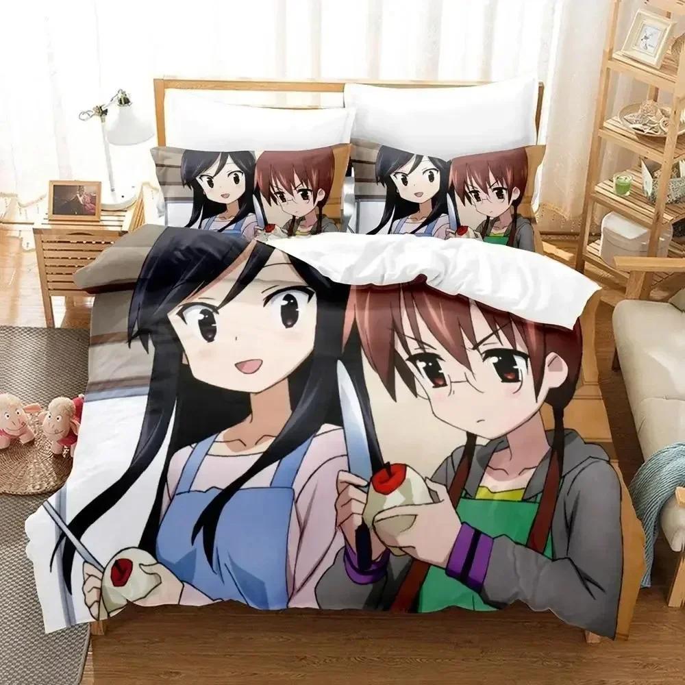 Anime A Channel Bedding Set Printed Bed Set With Pillowcase Duvet Cover Soft Queen King Size Bedclothes Home Adult Kid Bedroom