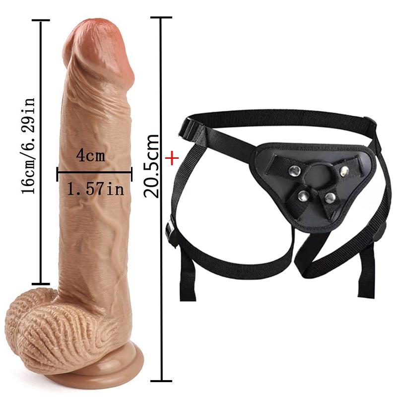 MoDi Strapon για γυναίκες Ρεαλιστικό Dildo για Γυναίκα Μεγάλο λουρί Dildo στη ζώνη λουριών Dildos Sex Toys