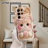 Phone Case: 2D Flat Samsung Galaxy A34 A35 M05 M06 S20 S22 S21 FE Plus 5G Protective Case, Couple Style, Lucky Kitty, Christmas and Halloween Gifts