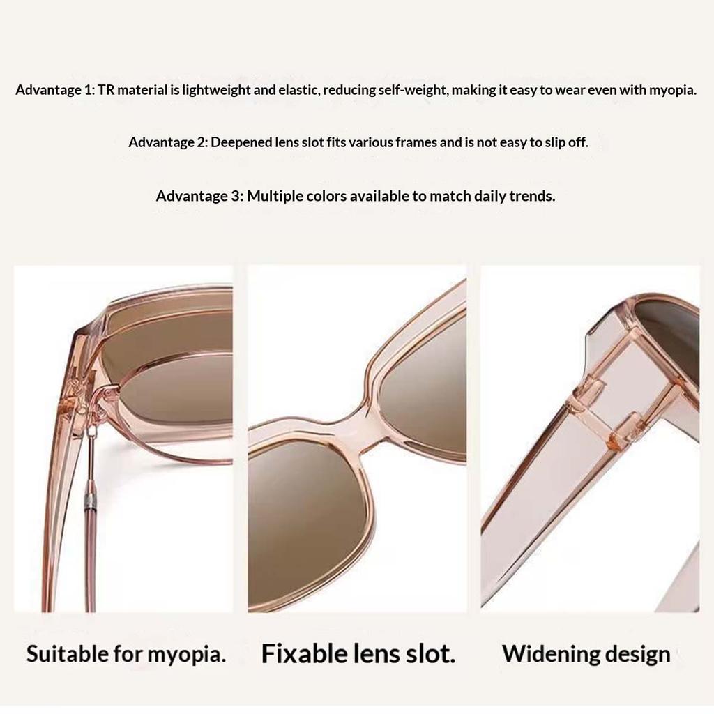Sunglasses Fit Over Glasses, Sunglasses for Women to Go Over Glasses Lightweight-T01 2pack