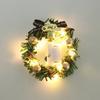 with Light Dollhouse Christmas Garland Miniature Xmas Tree Ornaments Christmas Wreath  Kids