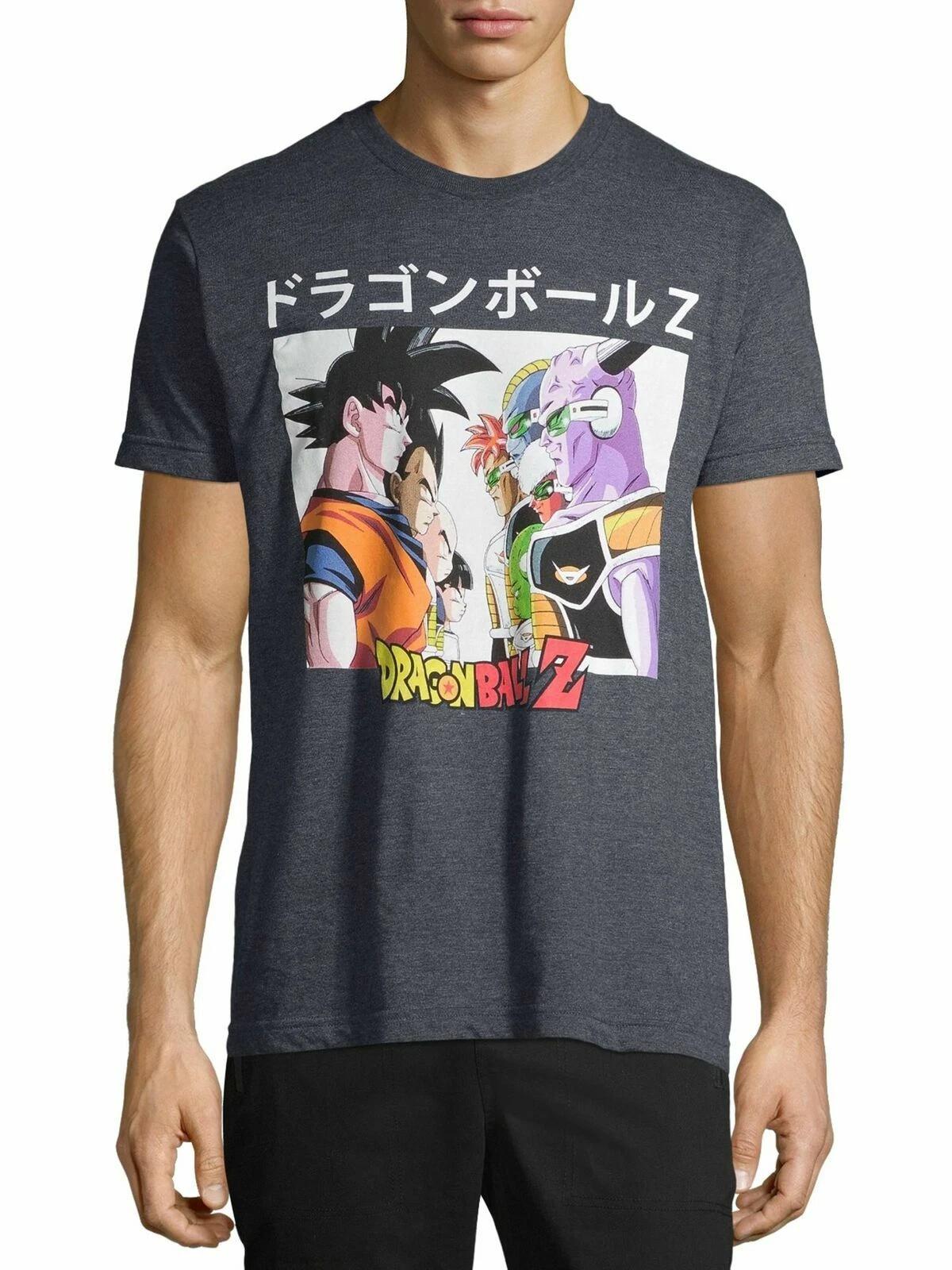 

Dragon Ball Z Mens Face Off Pre-Battle Showdown Anime Kanji Shirt New S-3XL L