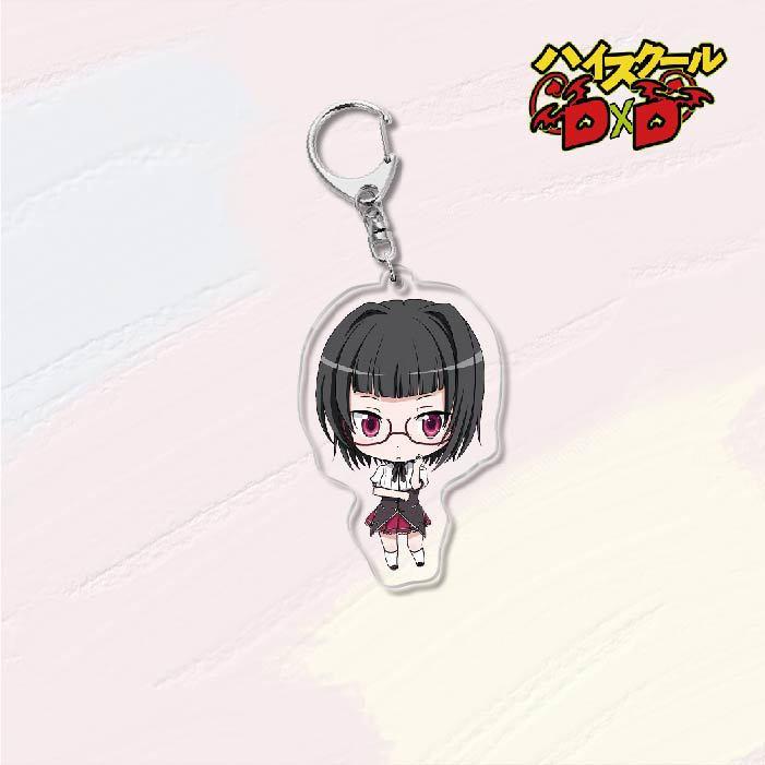 Anime High School DxD HERO Acrylic Keychains Pendant Rias Kureha Accessories Car Key Chain Key Ring Phone Bag Hanging Jewelry