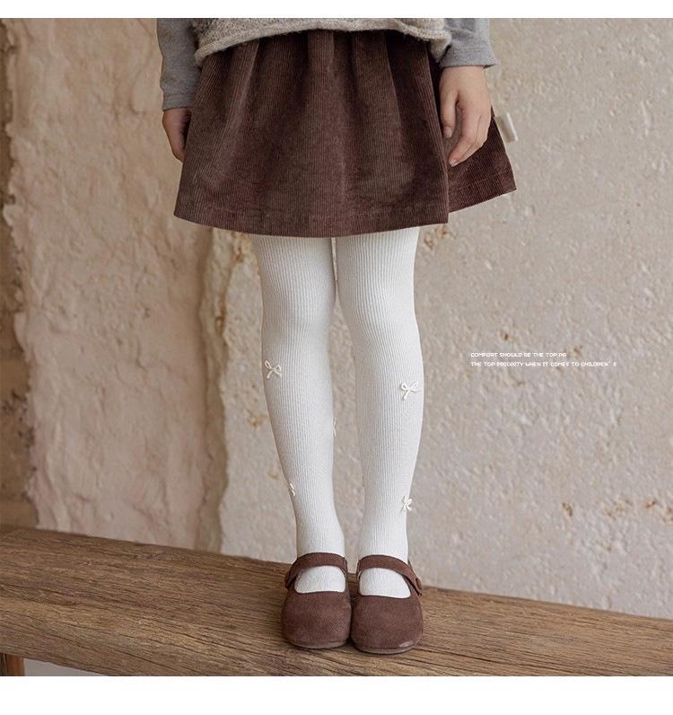 Girls' Spring & Autumn Tights: Lightweight Children's Base Layer Socks, Summer White Dance Socks, Baby Onesie Tights