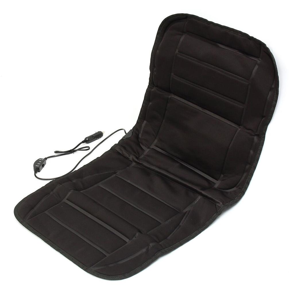 12V/24V New Fast Heated Black /Gray Car Seat Pad Cushion Cover Heating Heater Warm Heated Cold Winter Universal