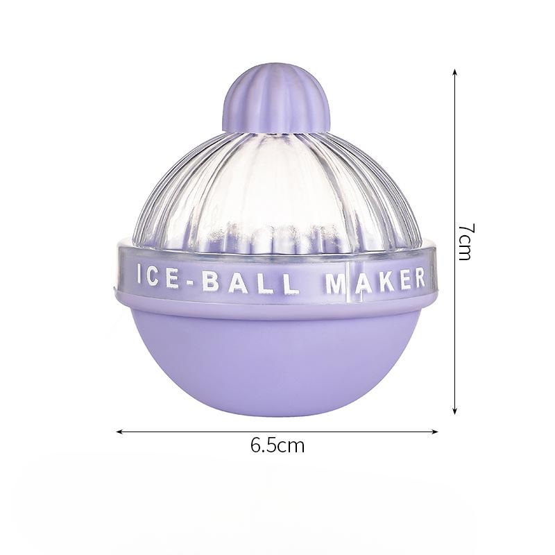 Ice Hockey Maker Round Whiskey Quick-frozen Ice Box Household Large Round Ball Ice Grid Plastic Ice Cube Mold