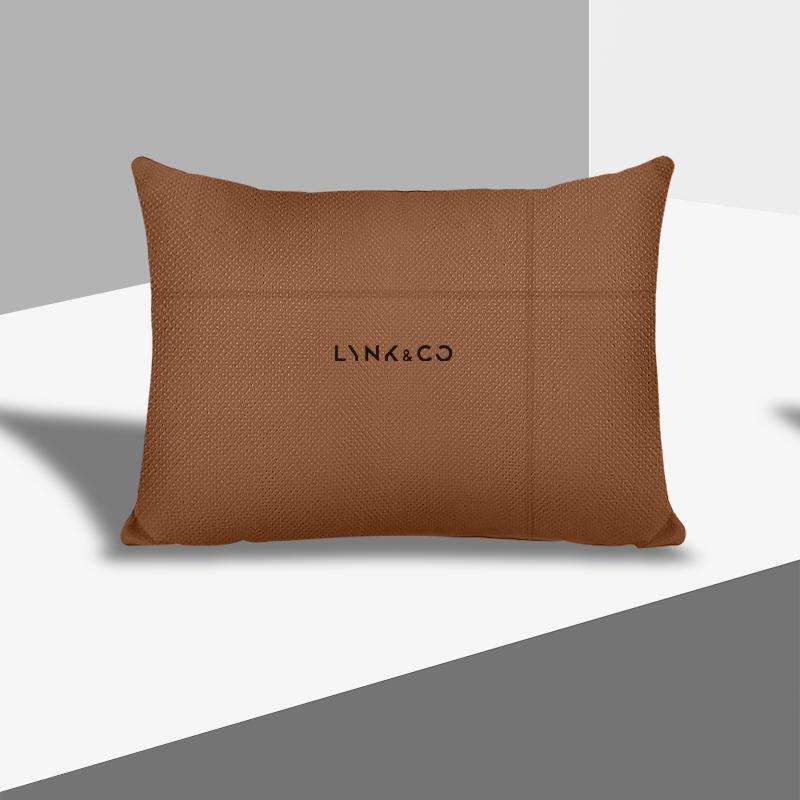 Car Neck Pillow Seat Headrest Lumbar Spine Protectio For LYNK CO 01 02 03+ 05 06 09 PHEV MHEV 2023 2024 Car Accessories Logo