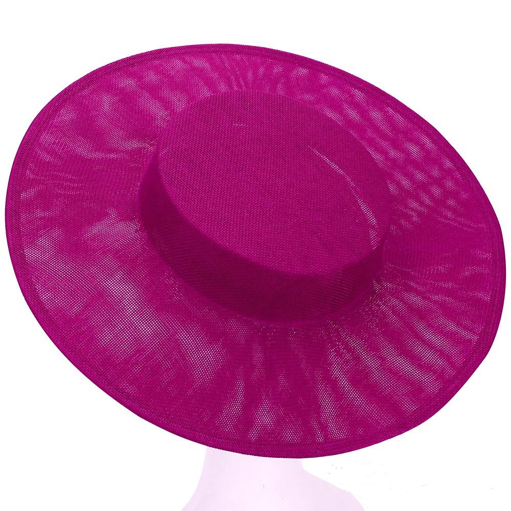 Hår Accessories DIY Hat Fascinator Base Ensfarvet Flere Farver Banket Hatte Hovedbeklædning Hat Base Bryllup