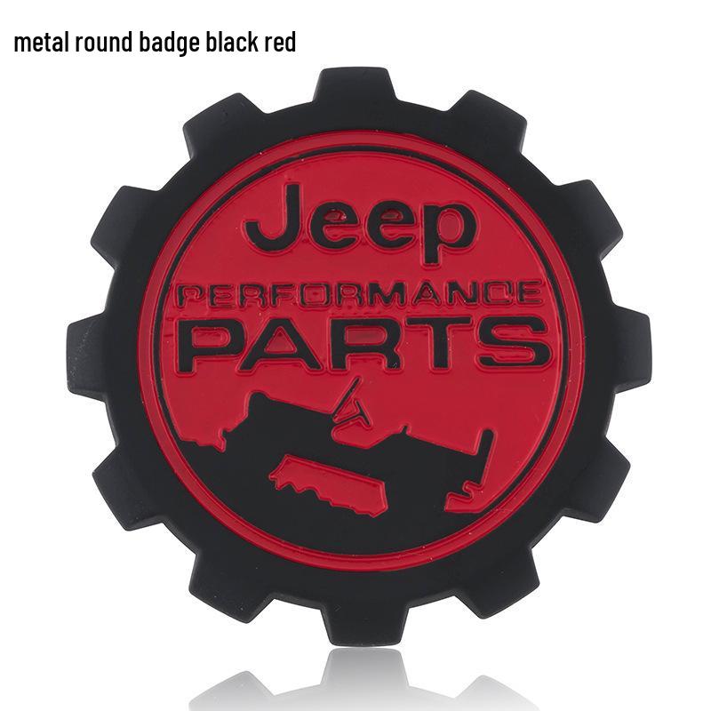 Autocolante Metalice Compatibile cu Logo Auto pentru Jeep Compass, Wrangler și Rezervor Combustibil