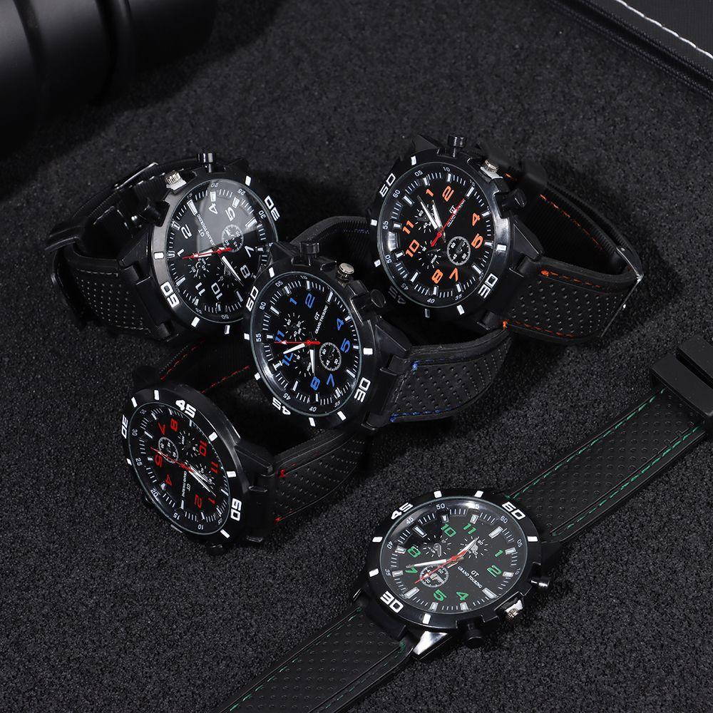 High Quality Student Silica Gel Strap Mens Watches Sports Watch Wristwatches Quartz