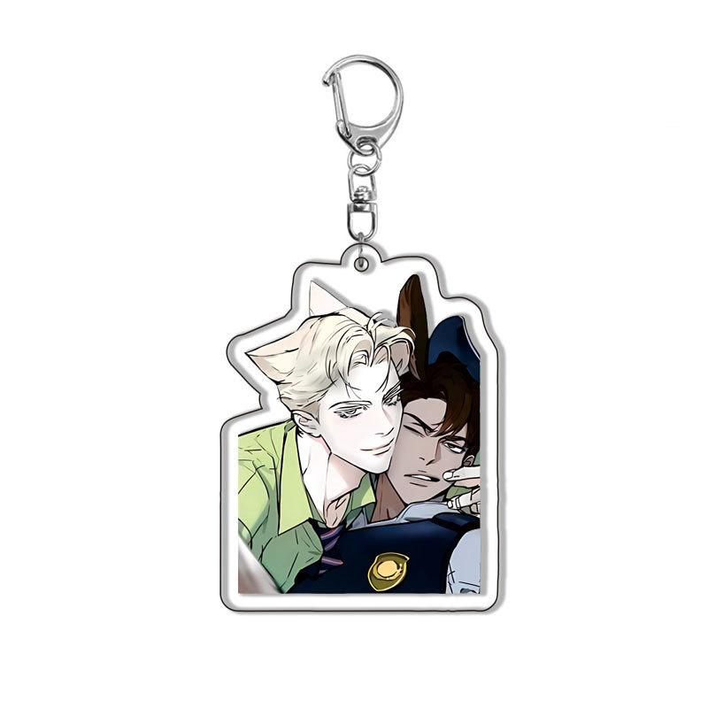Cartoon Anime Anastasia Acrylic Keychain Fashion Students Y2K Cartoon Charm Backpack Keyring Jewelry Accessories Gift for Friend