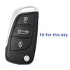 New Soft TPU 3 Button Car Fold Key Case Full Cover for Peugeot Citroen C1 C2 C3 C4 C5 DS3 DS4 DS5 DS6 Auto Key Shell Accessories