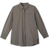 Dri-Fit 24.7 Perfect Stretch Fashion Versatile Polo Long Sleeve Shirt Women Shirts Mineral-Grey Baroque-Brown HQ0237004