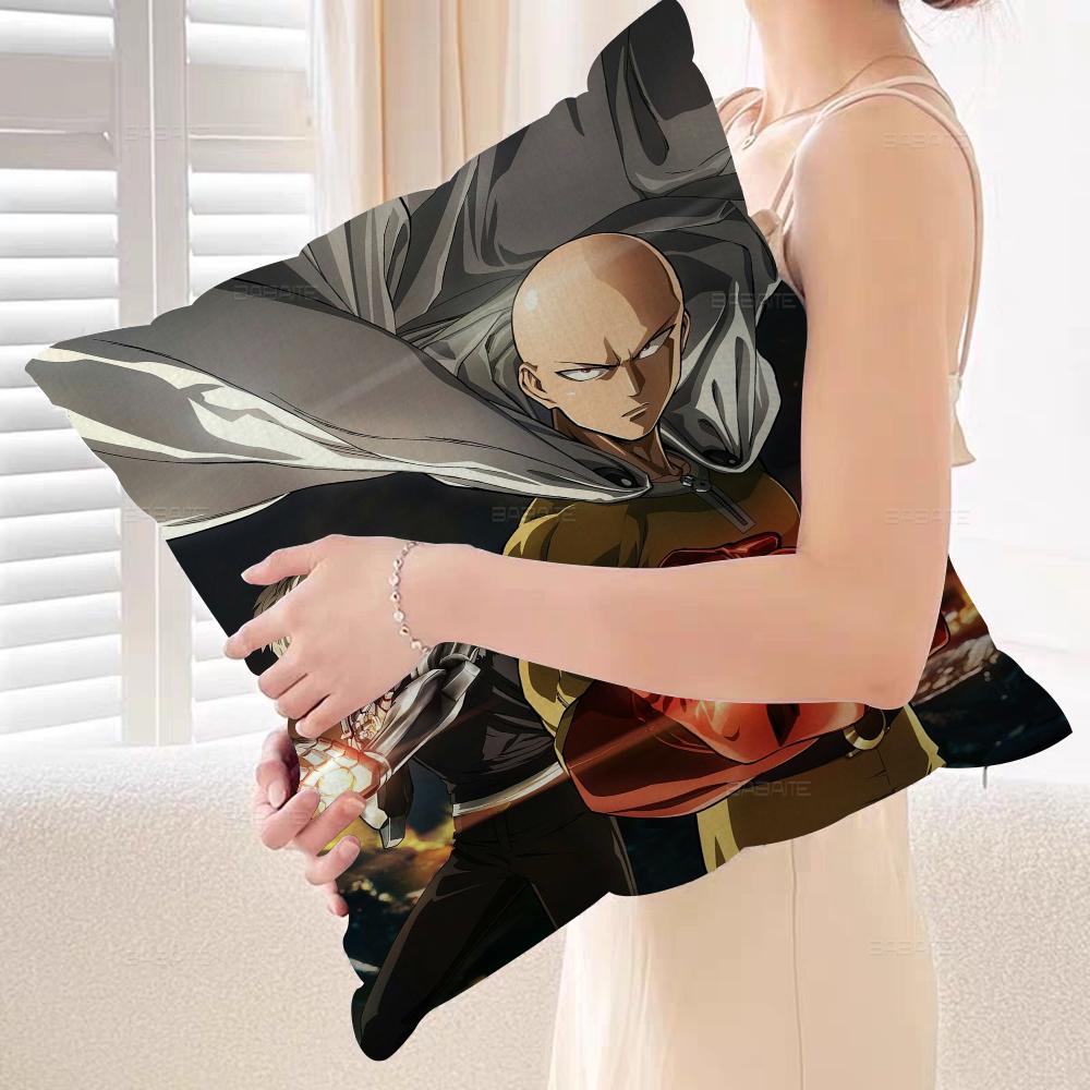 Anime One Punch Man Maple Design Cushion Cover Happy Autumn Harvest Decor Holiday Decorati Pillow Cover