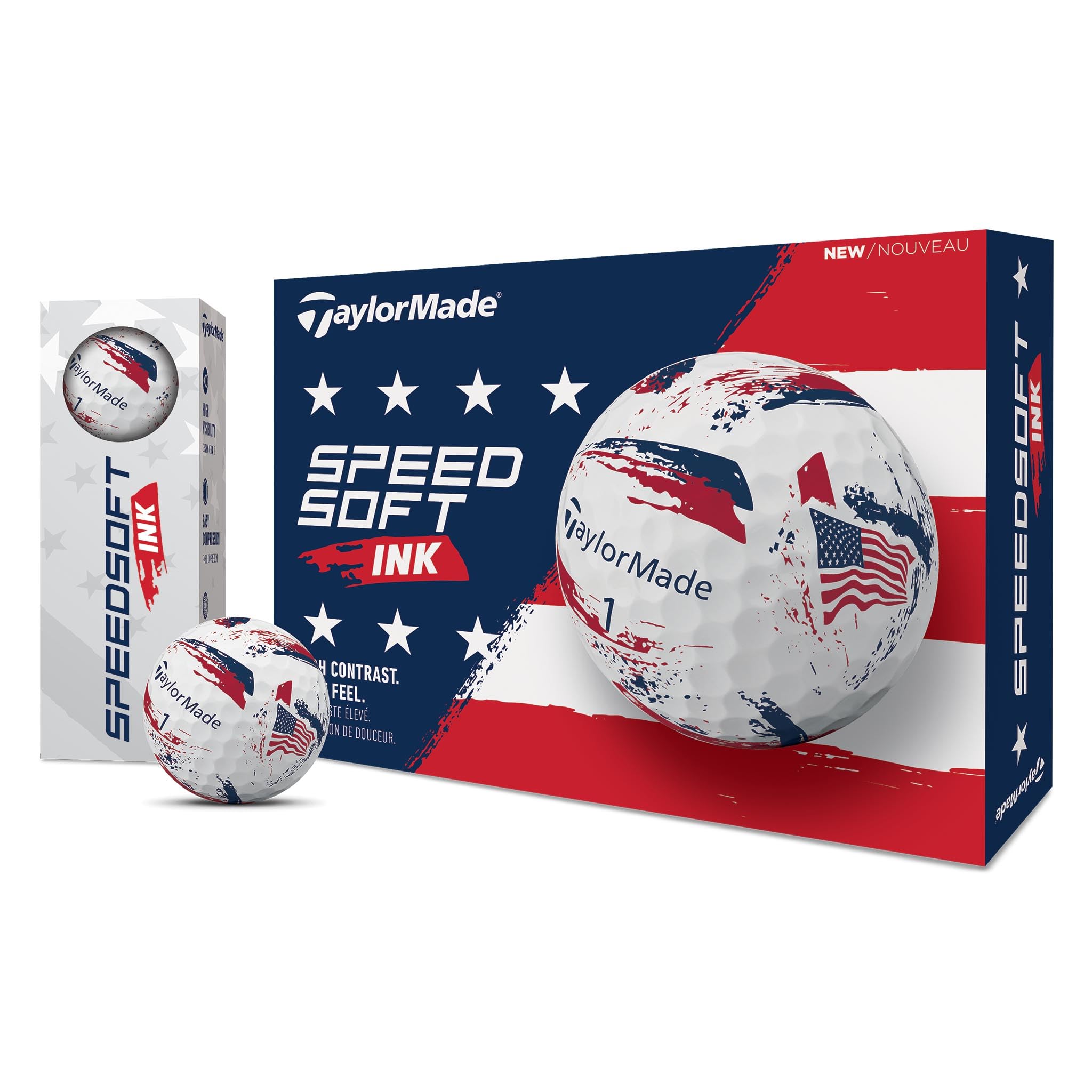 

TaylorMade Golf SpeedSoft Ink USA Dozen.