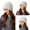 Winter Women's Big Head Circumference Knitted Hat Elastic Cap