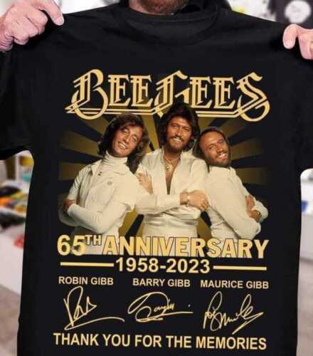 Bee Gees 65th Anniversary 1958 2023 Signatures Tour T Shirt S-4XL- RE65 XXXL