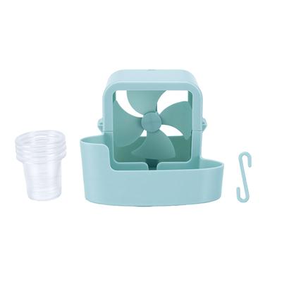 Hanging Ice Cooling Box for Electric Fan Hanging Ice Box On Fan for Summer Instant Cooling with 4 Ice Cups Green