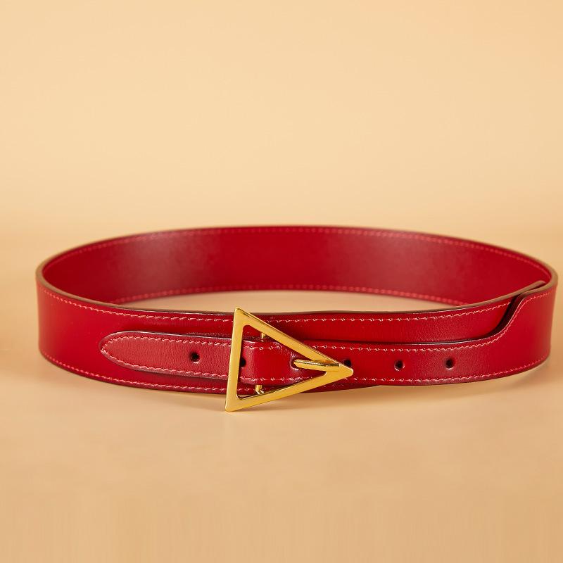 Belt Women'S Flat New Thin Belt Women'S Smooth Buckle Dress Decorative Skirt Women'S Versatile Pants