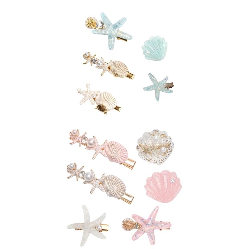 Slip Resistant Starfishes Shaped Hair Clip Strong Grip NonSlip Hairpins For Daily Use Outdoor
