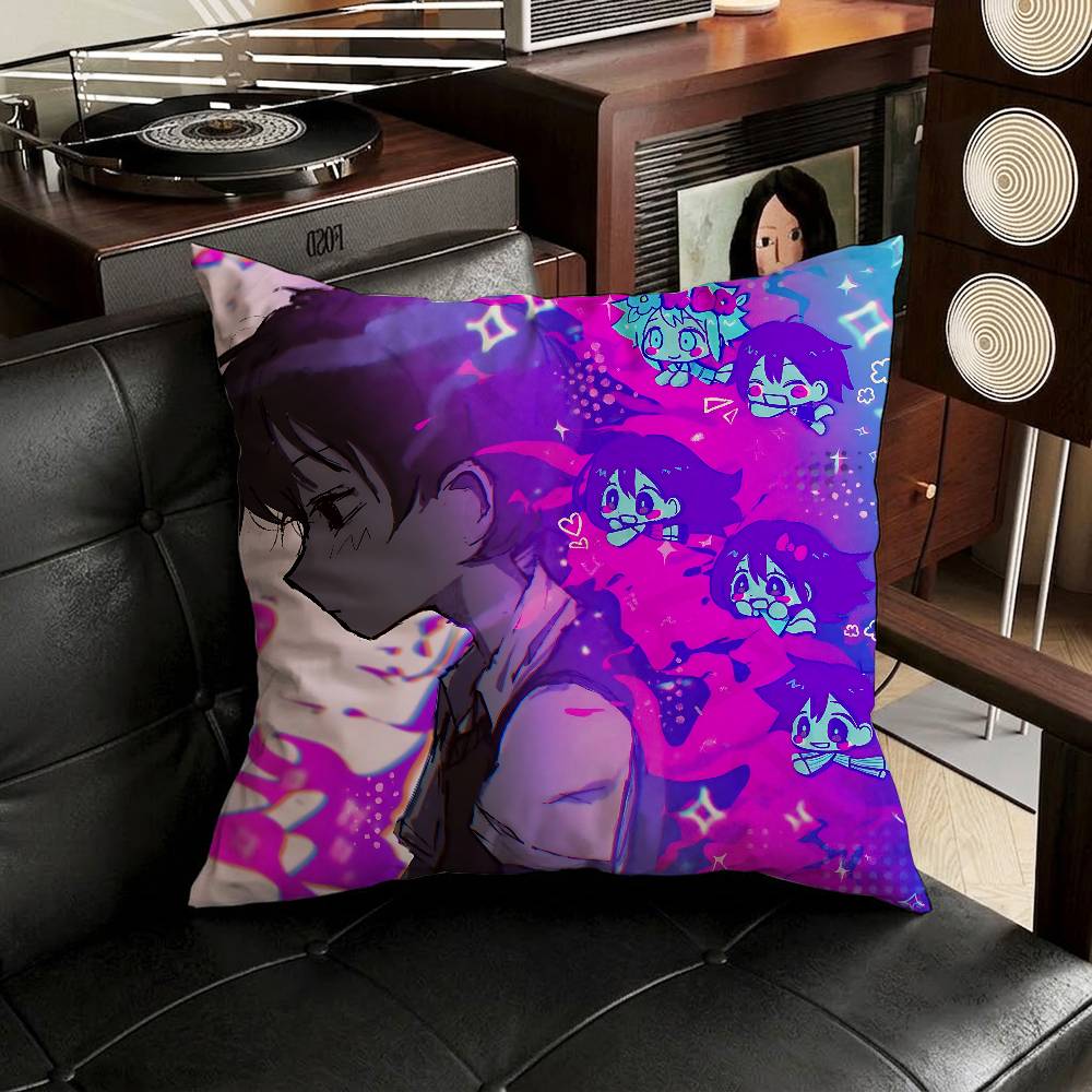RPG Omori Cartoon pillowcase casual style decoration suitable for home decoration (excluding pillow core)