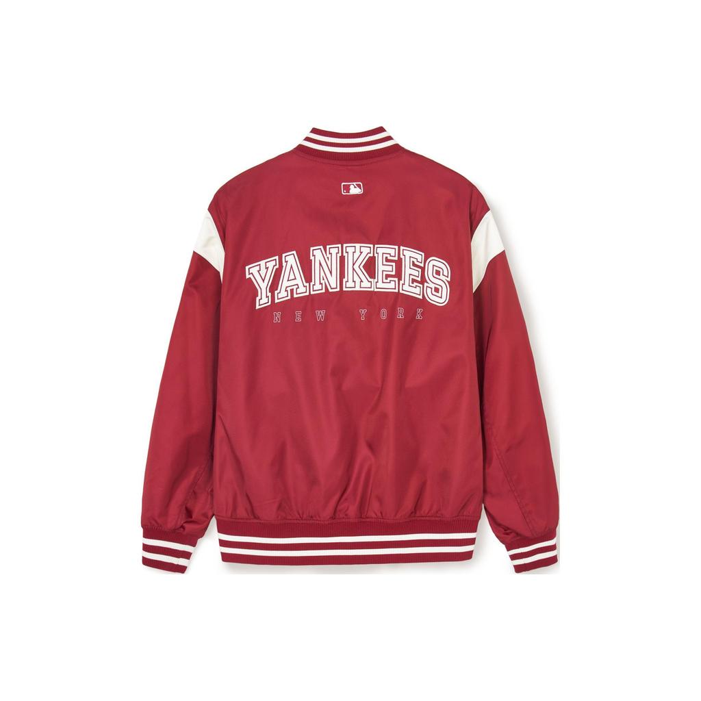 New MLB SS24 New York Yankees Baseball Jacket Unisex Burgundy 3AJPV0641-50WIS