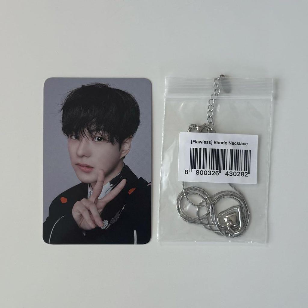 [USED] TREASURE FLAWLESS Necklace Limited Trading Card Jaehyuk