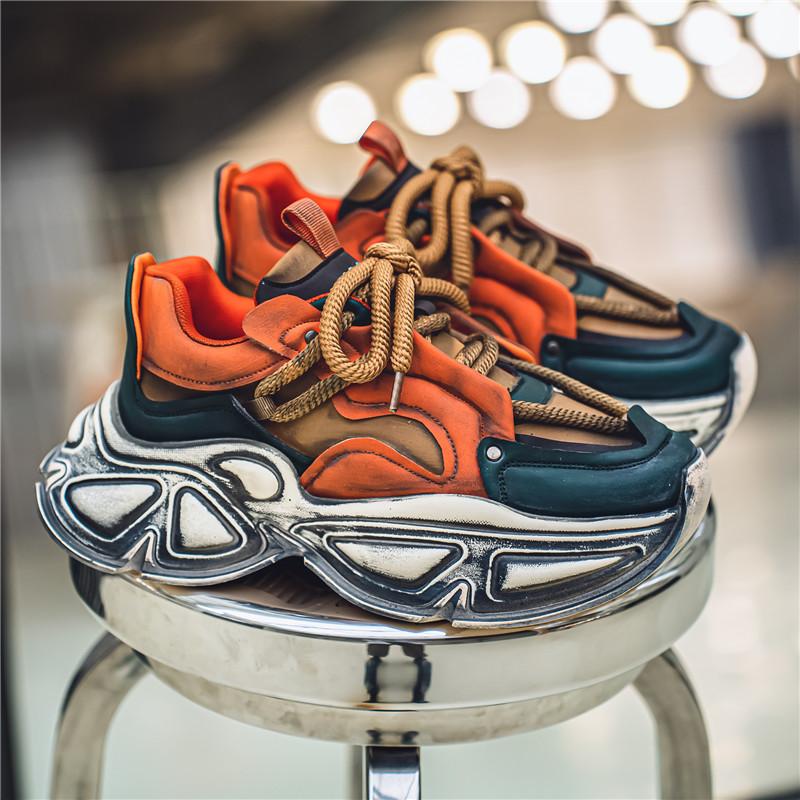 

Men s shoes 2025 autumn and winter popular student sports trend running shoes casual versatile waterproof platform dad shoes 39