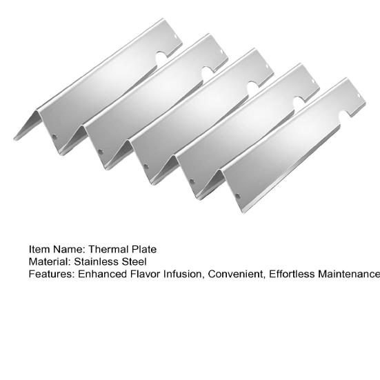 5Pcs Stainless Steel Heat Diffuser Plates for LX300/E-310/E-315/S-335 Grills Bars Replacement Part Even Heat Distribution Gas BBQ Accessory