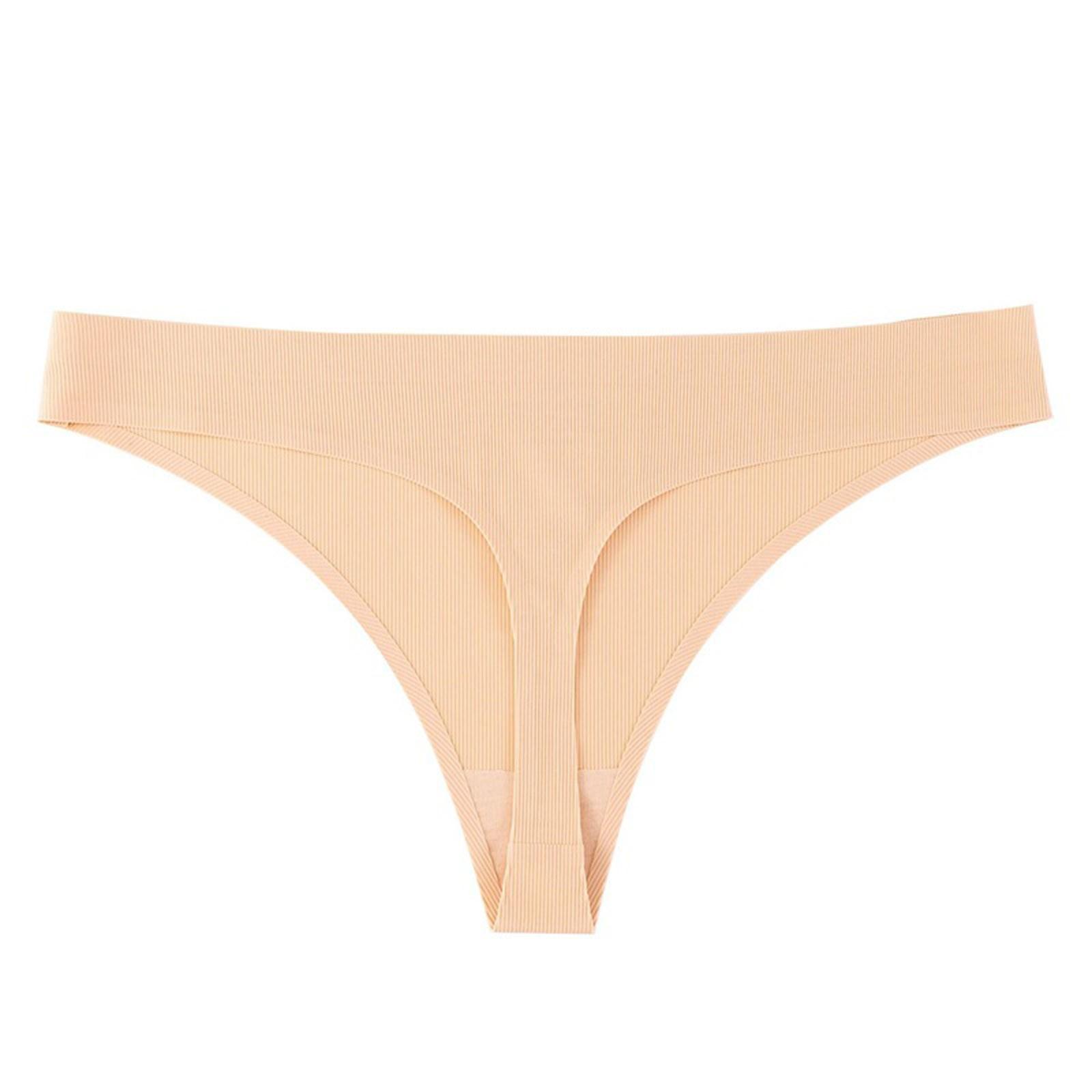 

1 предмет, бесшовные женские дышащие трусы из ледяного шелка, ультратонкие стринги, нижнее белье для женщин L