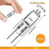20 Pcs G4 Halogen Bulbs,20w 12v Halogen Light Bulbs 2 Pin Clear Lamp Bulb,for Cooker Lighting,signa