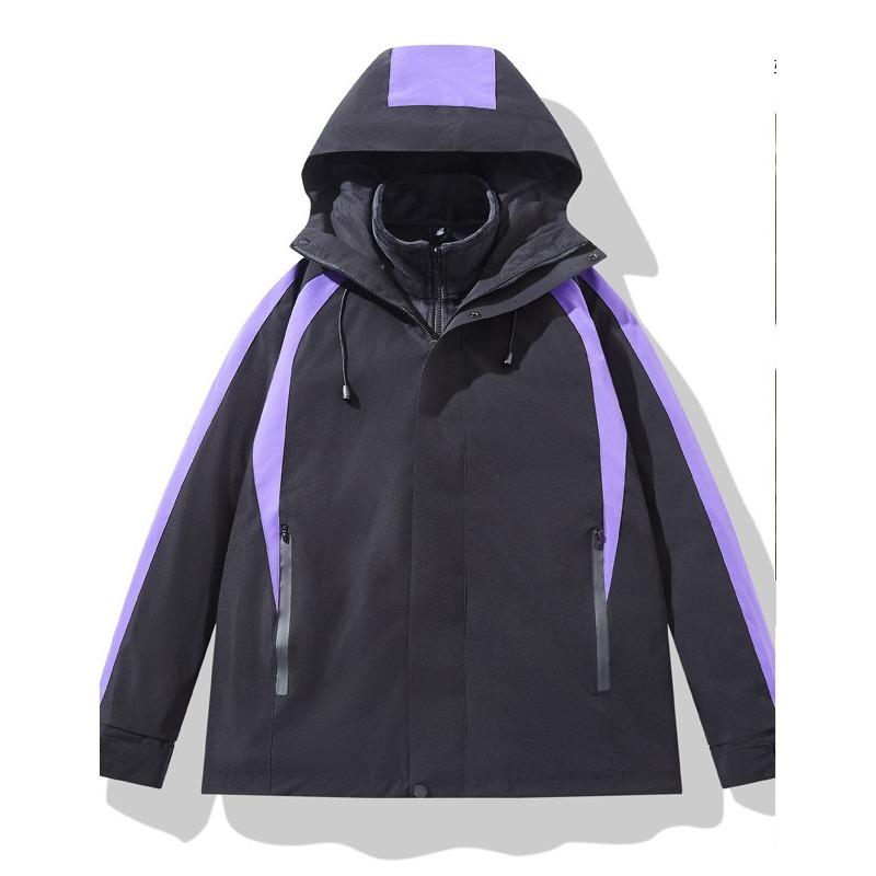Autumn Jacket Couple Three-in-One Fleece Liner Windproof and Waterproof Mountaineering Outdoor Sports Travel Jacket