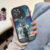 Classic Anime K-kaiju No8 Leather Phone Case For IPhone 16 15 14 13 12 11 Pro Max Plus Shockproof Cover
