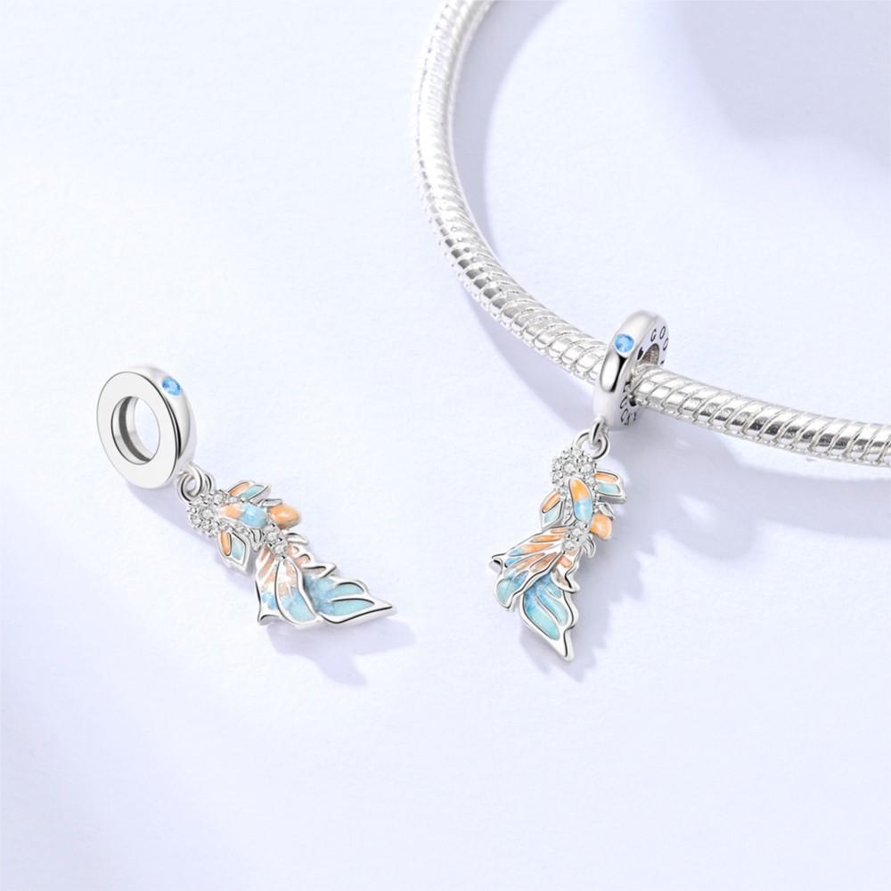 925 Silver Lucky Koi Pendants Charms Beads for Bracelets DIY Jewelry Making Party Decor Fine Gifts Accessories