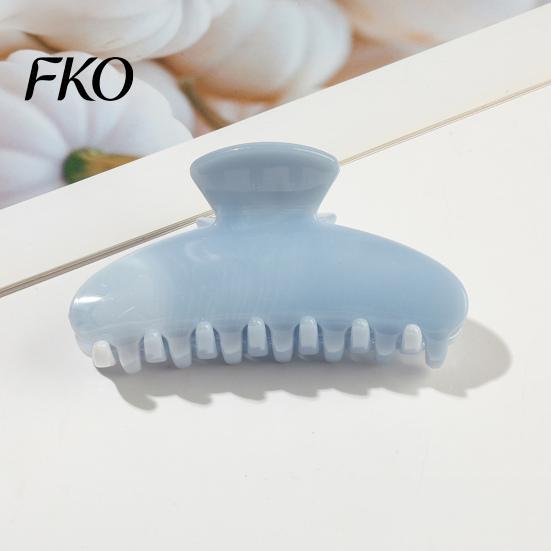 Damage-free Hair Clip Back Head Claw, Macaron Color Shower Clip, Smooth Surface Large Long Claw Anti-Slip Teeth Accessory for Buns Commuting