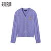Teenie Weenie Bear Letter Knitted Cardigan