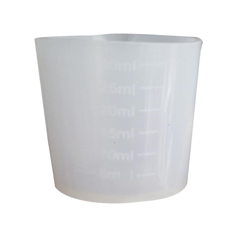 30ml Resin Cup DIY Crafts Jewelry Silicone Measuring Cup Reusable Mixing Cup with Precise Scale Non-Stick Silicone Cup