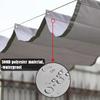 Outdoor Waterproof Perforated Wave Sunshade Sail Patio Pergola Sun Shading Awning Retractable Shading Cover With Accessories