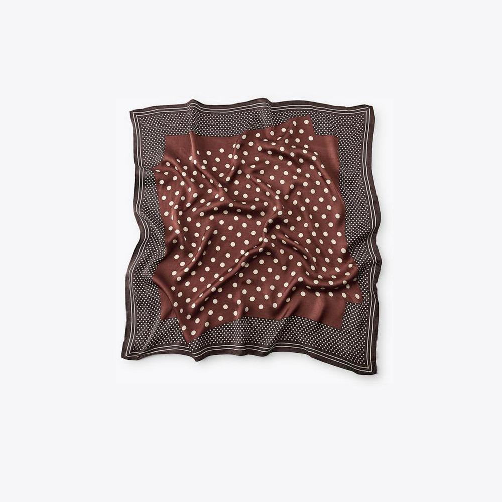 Spot za home 11 years spring and summer fashion polka dot printing square scarf large size silk cotton silk scarf scarf shawl sun protection