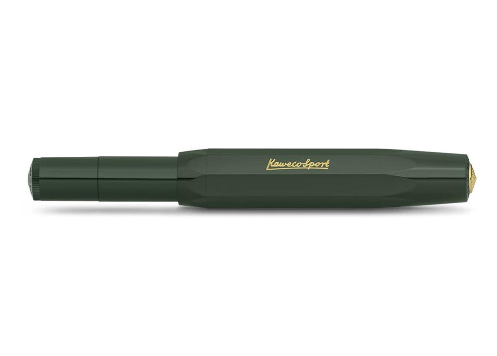 Kaweco Classic Sport Fountain Fine Officially Imported Pen, Nib, Green, 10000488,