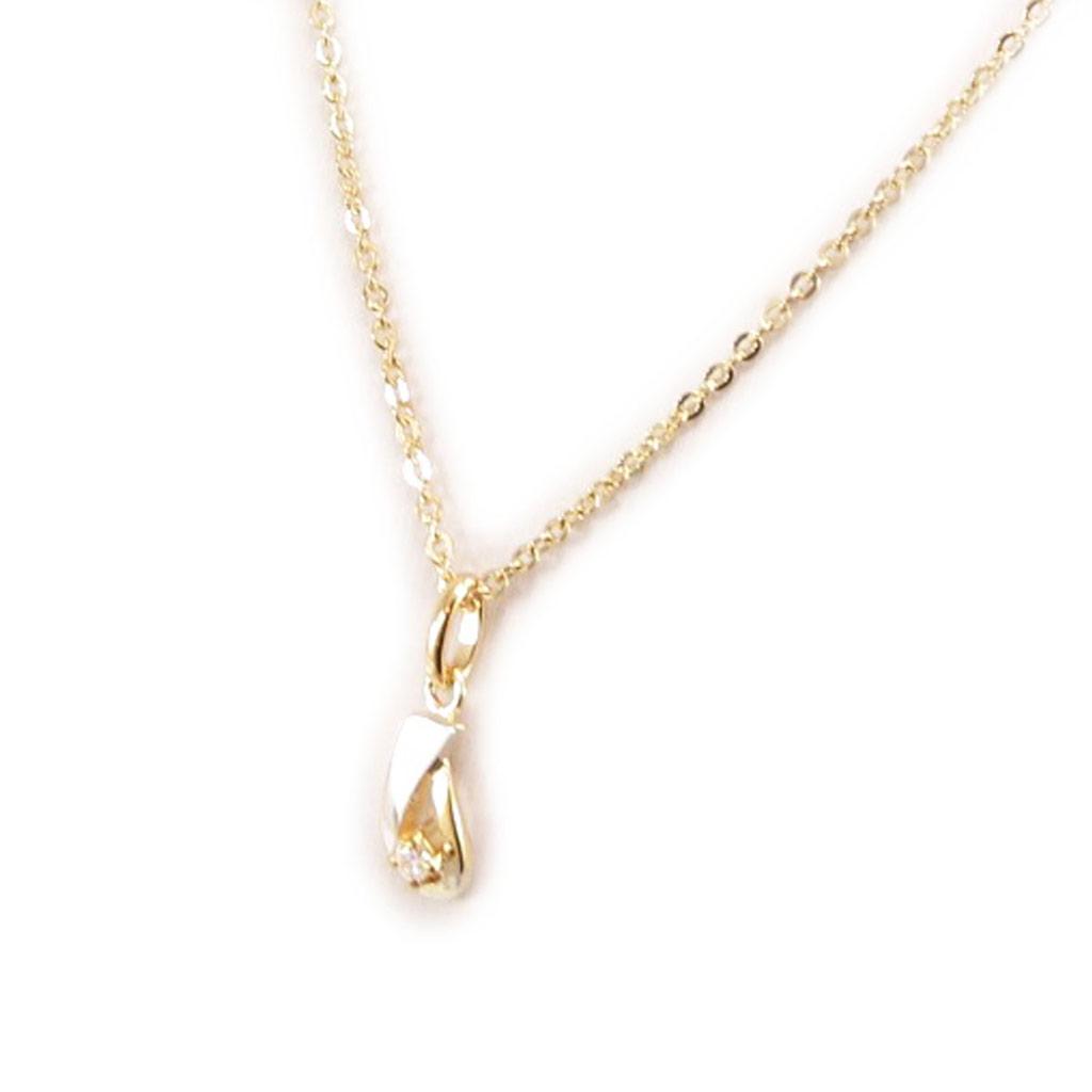 Altesse [L0686] - 2-tone 'Câlin' Gold Plated Necklace