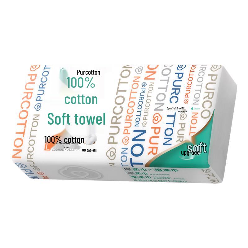 PurCotton Disposable Cotton Facial Cleansing Towels