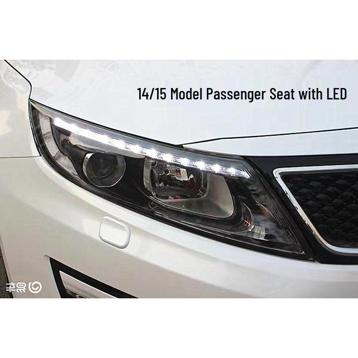 Compatible with Kia K5 (2010-2016): Headlights, High/Low Beams, Fog Lamps, Taillights, Grille Assembly.