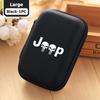 For Jeep Portable Car Earphone Headphone Earbuds Bag Case Storage Box Accessories Compass Renegade Cherokee Wrangler JK Patriot ALT1