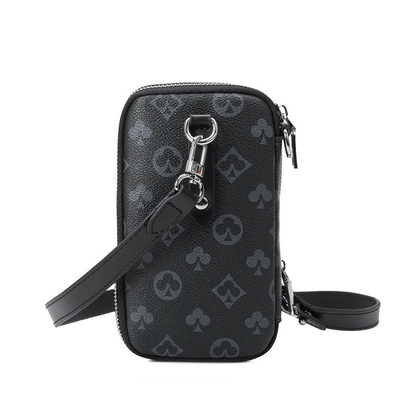 New Printed Mobile Phone Bag Mini Small Bag Unisex Simple Change Bag Shoulder Messenger Bag