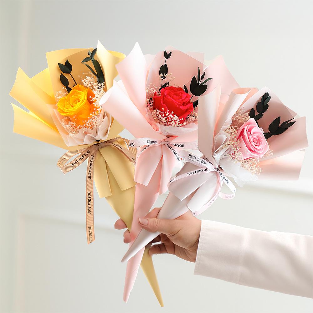 Luxury Preserved Single Rose Bouquet - Valentine's Day Gift for Wife