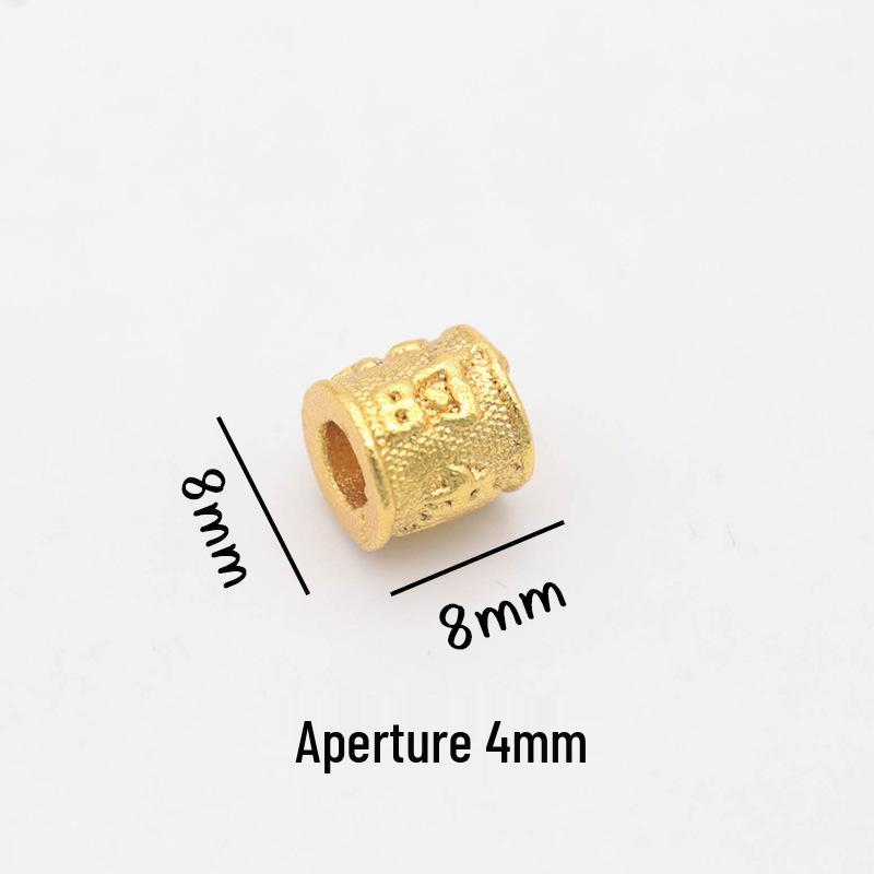 Peace & Joy Gold Sand Mala Bead Bracelet with Fortune Tag