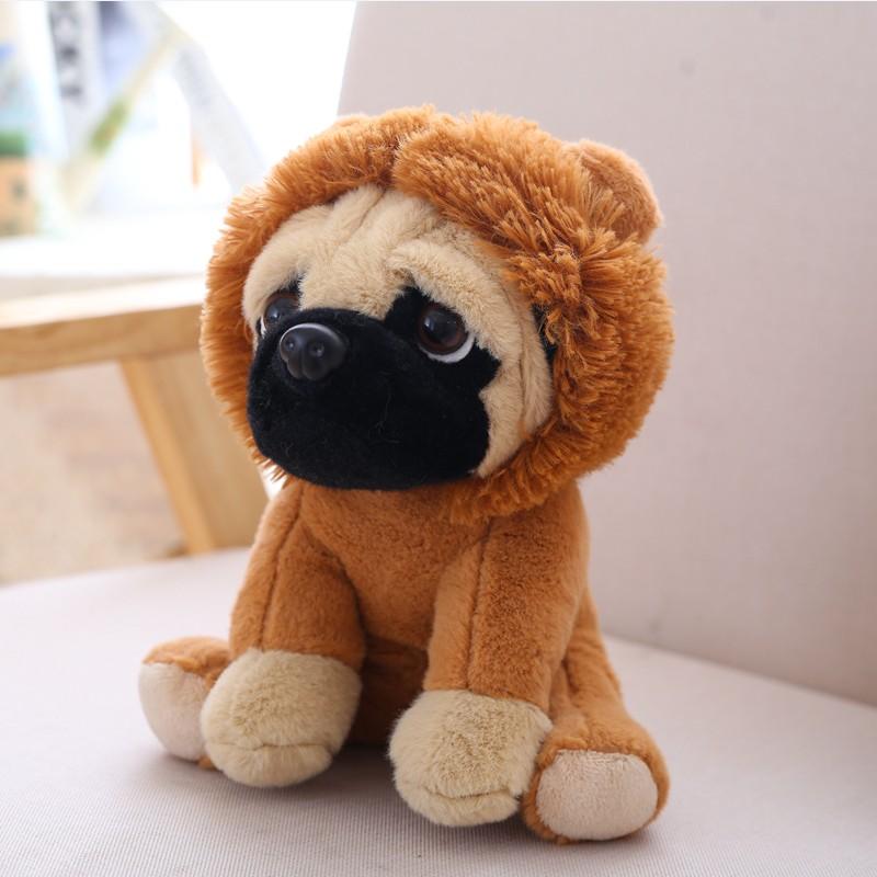 20CM Stuffed Simulation Dogs Plush Sharpei Pug Lovely Puppy Pet Toy Plush Animal Toy Birthday Christmas Gifts