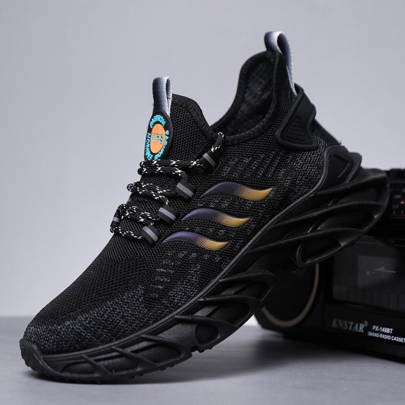 Men's Shoes Summer Mesh Breathable High-end Casual Single Shoes Fashionable Versatile Young Students Running Shoes Foreign Trade Models